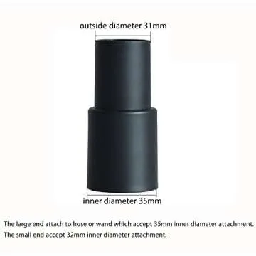 GIBTOOL Flexible Soft Vacuum Accessories and Attachments Dusting Brush 35mm-32mm Adapter Perfect for Cleaning Furniture & Ceiling Vacuum Cleaner Attachments for 1-1/4'' or 1-3/8'' Standard Hose