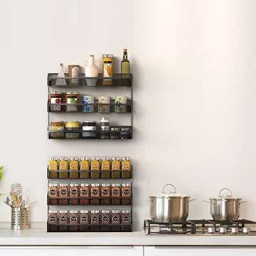 Kufutee 2 Pack Spice Rack Organizer for Every Space