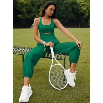 SENSERISE Womens Athletic Romper - Stylish Workout Jumpsuit