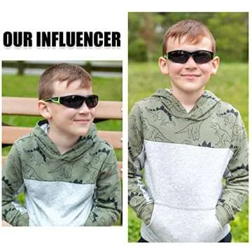 DUCO Kids Sports Polarized Sunglasses UV Protection 6-10