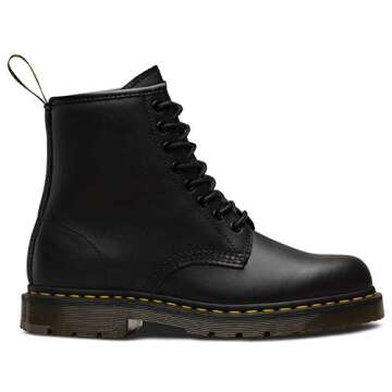 Dr. Martens 1460 Originals 8-Eye, Unisex, Black, Soft Toe, Slip Resistant, 6 Inch Work Boot (6.0 MW)