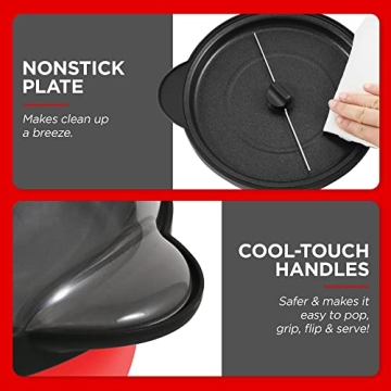 Elite Gourmet Automatic Stirring Popcorn Maker Red