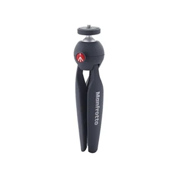 Manfrotto PIXI Mini Tripod Kit with Smartphone Clamp, Black (MKPIXICLAMP-BK)