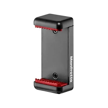 Manfrotto PIXI Mini Tripod Kit with Smartphone Clamp, Black (MKPIXICLAMP-BK)