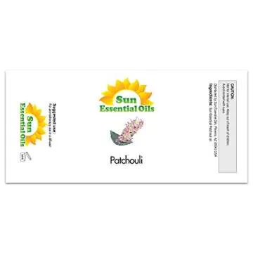 Sun Essential Oils 8oz - Patchouli Essential Oil - 8 Fluid Ounces - Patchouli Oil - Aromatherapy Oil...