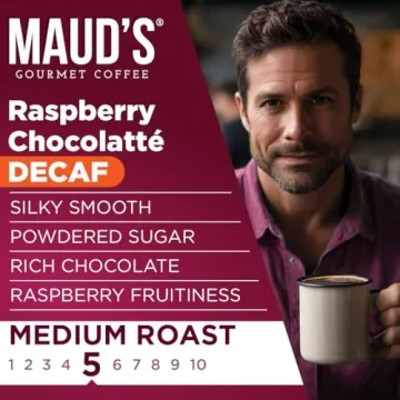 Maud's Decaf Raspberry Chocolate Coffee Pods for Keurig