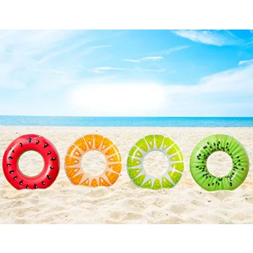 90shine 7PCS Fruit Pool Floats for Vibrant Summer Fun