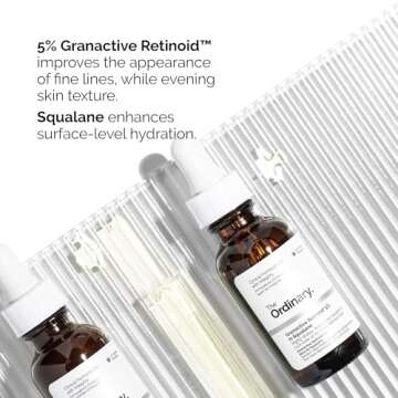 The Ordinary Granactive Retinoid 5% in Squalane, Advanced Anti-Aging Retinoid with Hydration Support for Dry and Mature Skin, 1 Fl Oz