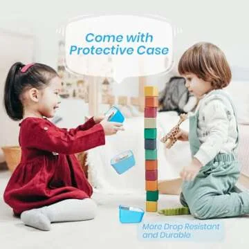 Yunbaoit Visual Timer with Protective Case, Rainbow Disk 60 Minute Countdown Timer for Kids and Adults, Silent Time Management Tool(Blue Rainbow)