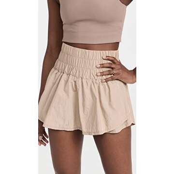 FP Movement by Free People Women's Way Home Skort, Clay, Grey, XS