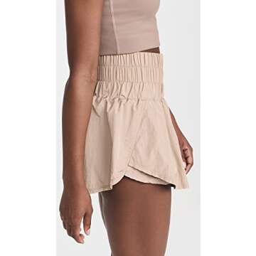 FP Movement by Free People Women's Way Home Skort, Clay, Grey, XS
