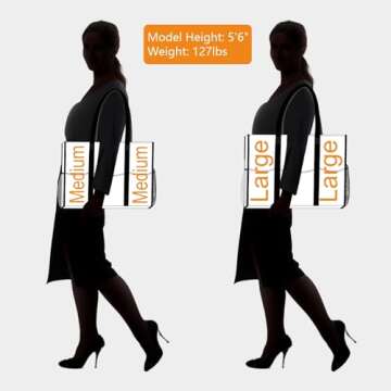 TOPDesign Water Resistant Tote Bag with 13 Pockets