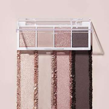 e.l.f, Bite-Size Eyeshadows, Creamy, Blendable, Ultra-Pigmented, Easy to Apply, Rose Water, Matte & Shimmer, 0.12 Oz