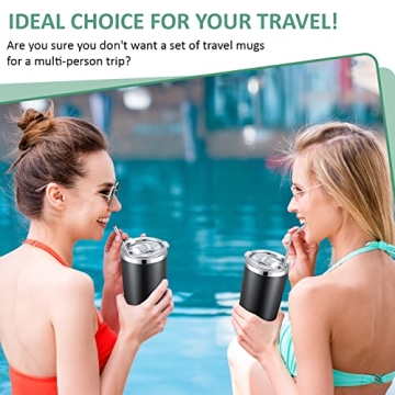 SEEWEY 24 Pack Insulated Travel Tumblers 20oz Stainless Steel