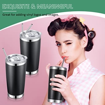 SEEWEY 24 Pack Insulated Travel Tumblers 20oz Stainless Steel