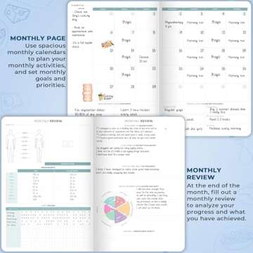 Clever Fox Food Journal Pro – Diet & Wellness Planner for Women & Men – Weight Loss Diary with Calorie Tracker – Food Log for Tracking Meals, Exercise & Weightloss - Undated, 7" x 10" Light Blue