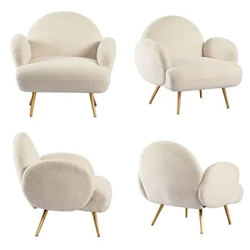 AISALL Accent Chair with Golden Legs for Ultimate Comfort