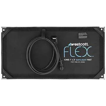 Westcott Flex Cine Wireless/Wired DMX Daylight 5600K Mat 1-Light Set (1' x 2', US/CA Plug) for Filmmakers Content Creators and Video Production 97 CRI Water-Resistant IP64