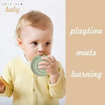 Flypear Stacking Cups Toy for Baby 6-12 Months, 8PCS Nesting Set for Toddler 1-3, Kids Bathing and Counting Stackable Game for Early Educational Learning, Birthday Gifts for Boys and Girls