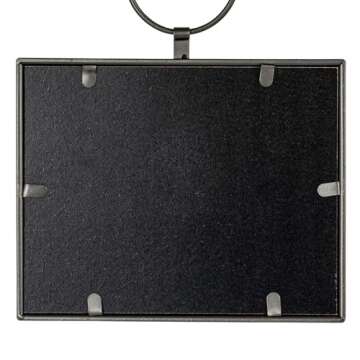 Creative Co-Op Metal and Wood Framed Landscape Wall Art with Hanging Bracket, Multicolor