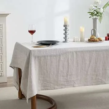 Elegant 100% Pure Linen Tablecloth for All Occasions