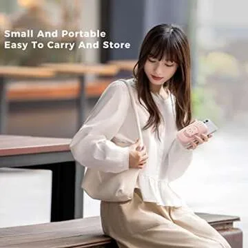 Wireless Magnetic Portable Charger Power Bank Fast Charging 10000mAh USB C Power Bank, Cute Portable Battery Pack for iPhone 14/13/12 Series, iPad, AirPods-Pink