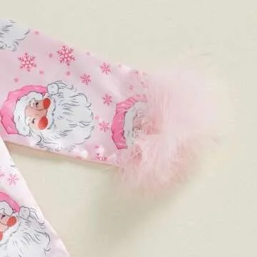 Twopumpkin Toddler Girl Christmas Pajamas, 2-Piece Set