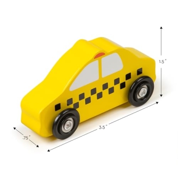 Melissa & Doug Wooden Cars Vehicle Set - Engaging Toy for Toddlers