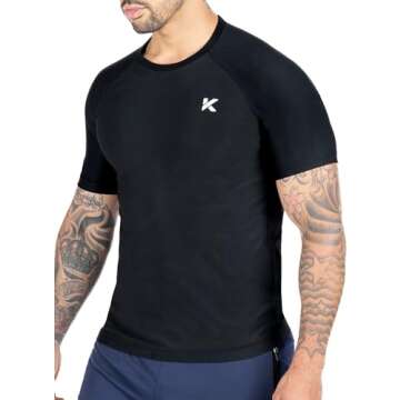 Kewlioo Men's Sauna Suit Shirt - Heat Trapping Sweat Compression Vest, Shapewear Top for Men, Sweat ...