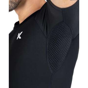 Kewlioo Men's Sauna Suit Shirt - Heat Trapping Sweat Compression Vest, Shapewear Top for Men, Sweat More & Look Great, Gym Workout Exercise Versatile Heat Shaper Jacket (Black, XL)