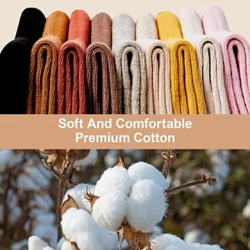J-BOX Women's 95 Cotton Crew Socks Soft Breathable Durable