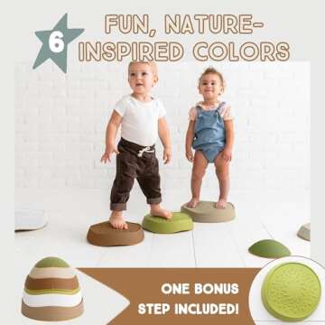 Bouncee Stepping Stones for Kids - Enhance Balance and Coordination