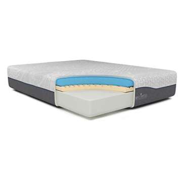 Queen Mattress America Revive Gel Memory Foam Mattress Fiberglass Free, 12 Inch , Queen