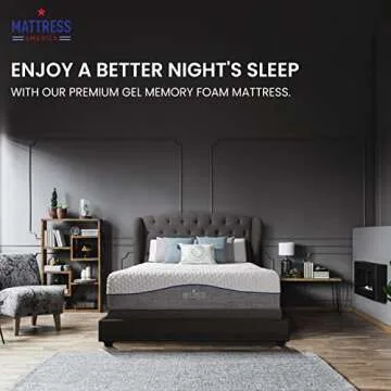 Queen Mattress America Revive Gel Memory Foam Mattress Fiberglass Free, 12 Inch , Queen