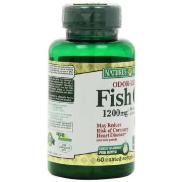Nature's Bounty Fish Oil, 1200mg, 360mg of Omega-3, 60 Odorless Softgels (Packaging May Vary)