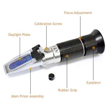 3-in-1 Honey Refractometer for Accurate Brix and Baume Measurements