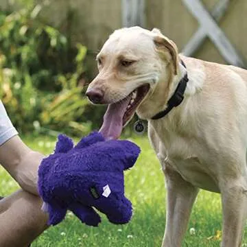 Hero | Chuckles Hippo Plush Dog Toy | Dog Squeaky Toys | Durable Stuffed Animal with 3 in 1 Squeaker
