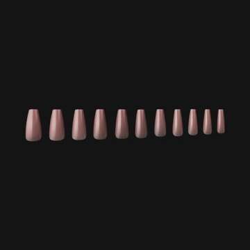Apres Nail Neutrals Gel-X Mia Coffin Medium & Alex Natural Round Medium Box of Tips Bundle | Includes 300 Gel-X Tips | Premium Quality | 11 Sizes 00-9