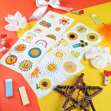 BulbaCraft 100Pcs Sunshine Stickers for Everyone