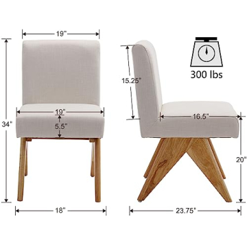 VESCASA Upholstered Dining Chairs for Elegant Dining Experience