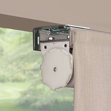 Link Shades Flat Roman Shades-Blackout, Thermal-(36" W x 72" L, Ivory/Off White)-Linen & Polyester-Cordless