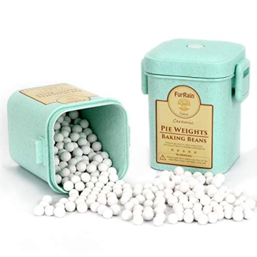FurRain Ceramic Pie Weights Reusable Baking Beans for Perfect Pies