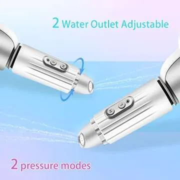 Portable Bidet - LLest Electric Rechargeable Mini Handheld Travel Bidet Sprayer with Travel Bag and USB Cable for Personal Hygiene Cleaning | Women and Men | Baby & Postpartum Essentials(Grey)