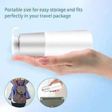 Portable Bidet - LLest Electric Rechargeable Mini Handheld Travel Bidet Sprayer with Travel Bag and USB Cable for Personal Hygiene Cleaning | Women and Men | Baby & Postpartum Essentials(Grey)