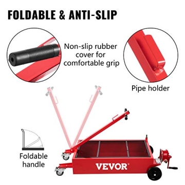 VEVOR Oil Drain Pan 18 Gallon Low Profile with Pump