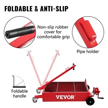 VEVOR Oil Drain Pan 18 Gallon Low Profile with Pump