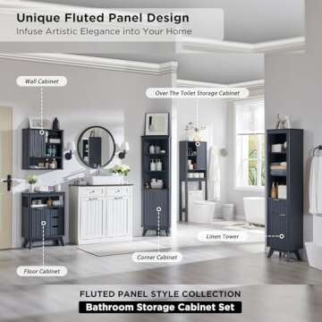 RedLemon Over The Toilet Storage Cabinet for Smart Organization