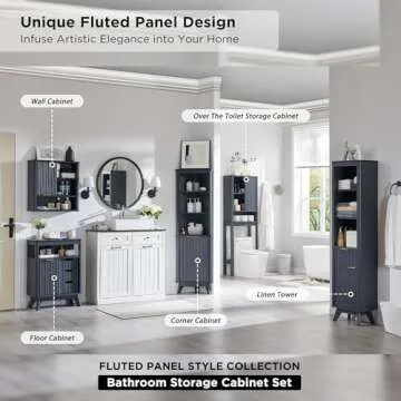 RedLemon Over The Toilet Storage Cabinet for Smart Organization