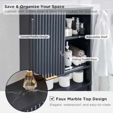 RedLemon Over The Toilet Storage Cabinet for Smart Organization