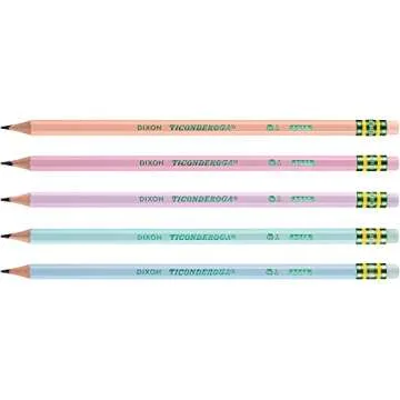 Ticonderoga Pastel Pencils, Pre-Sharpened, 18 Count